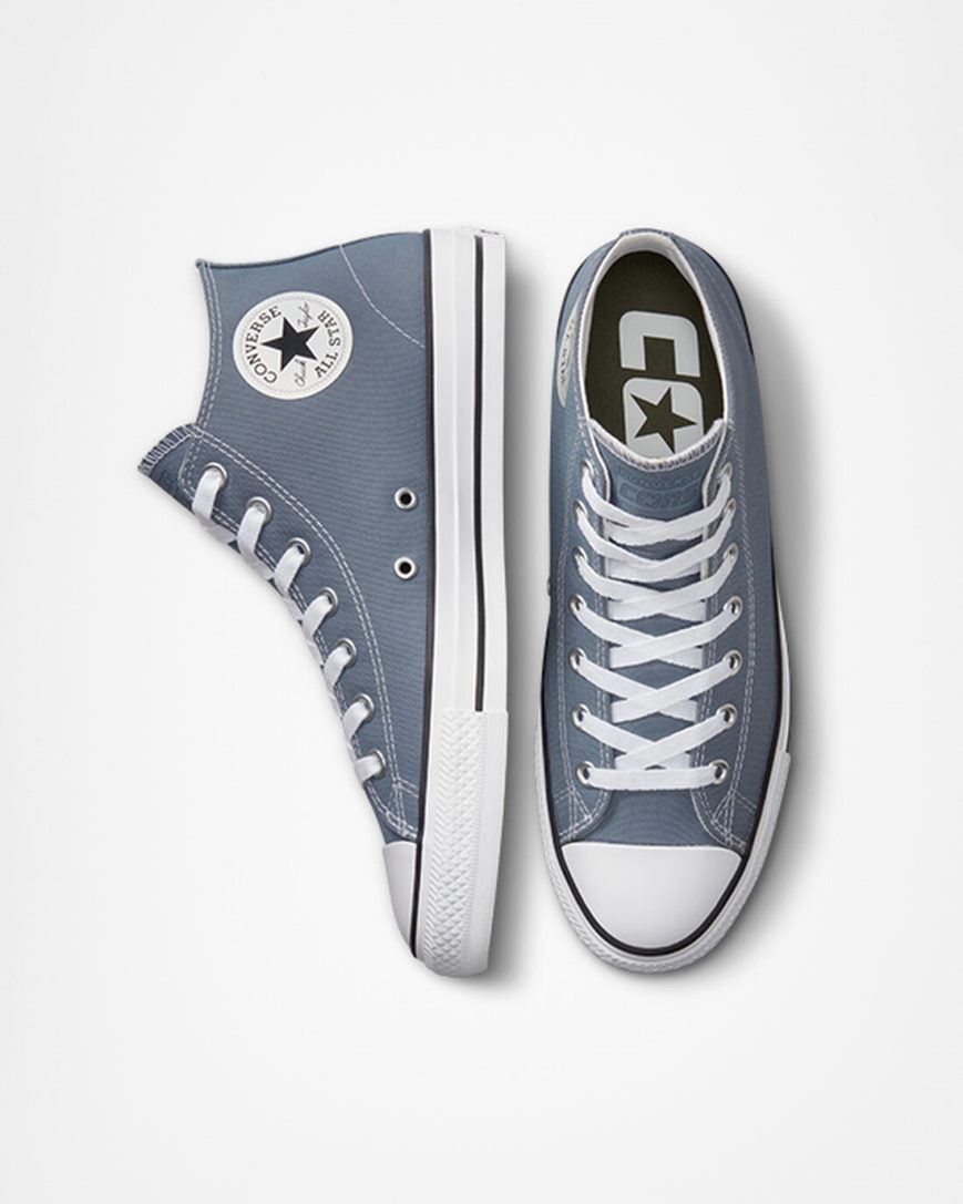 Zapatillas Skate Converse CONS Chuck Taylor All Star Pro Mujer Gris Blancas Negras | PE 580LWE